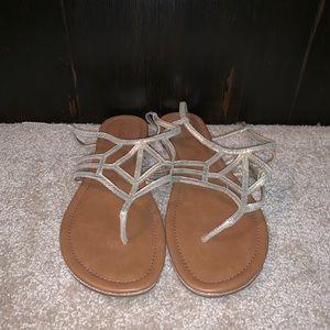 Trendy Gold Sandals
